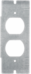 Floor Box Mounting Plate, 1-Gang, Duplex Opening, Pre Galvanized Steel
