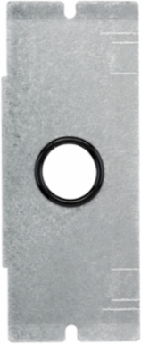 Recessed Floor Box Mounting Plate, 1-Gang with 1" Cable Feed Through