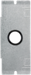 Recessed Floor Box Mounting Plate, 1-Gang with 1" Cable Feed Through