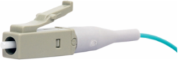 OPTIchannel LC Simplex Singlemode Fiber Connectors, White, 6 Pack, 125 Micron