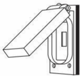 Single Gang Toggle Switch 1 Inch x 3 Inch x 3 Inch, Cast Aluminum Cover