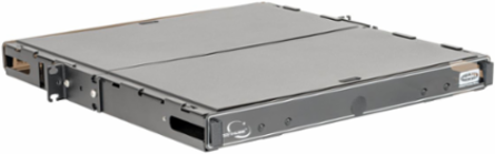 Fiber Rack Mount Enclosure 1U, 3 LGX Panels, 19 Inch Width, Unloaded