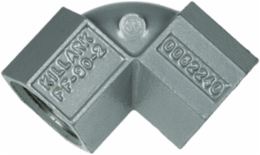 90 Degree 1 2 Inch Elbow, Female/Female, Aluminum, Hazardous Location, Grit 0.12 lb.