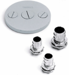 Flush Furniture Feed 3 Service Cover Flange, Gray Finish, 3 Inch Core