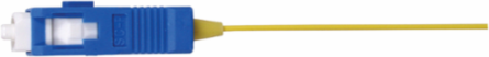 Fiber Optic Pigtail SC Single Mode 3 Meter Length, Glass Fiber, Yellow
