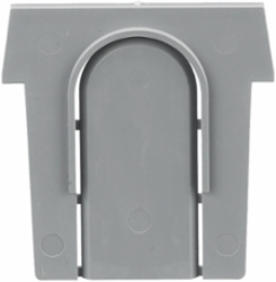 Fire-Rated Pedestal Barrier, 2 Inch Core Hole, PVC Material, Gray