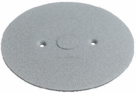 Flush Furniture Feed Poke-Through with Gray Aluminum Cover Flange, 3/4 Inch K.O.