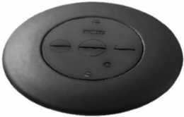 Flush Furniture Feed - Black Finish, 3 Service, 3 Inch Core Hole