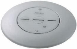 Flush Furniture Feed 3 Service Cover Flange, 3 Inch Core Hole, Gray Finish