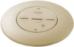 Flush Furniture Feed, 3 Service, Aluminum Cover, Ivory Finish, 7.560 Inch Width