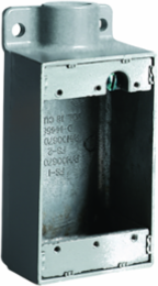 Aluminum Shallow Dead End Device Box ¾ Inch, 1 Outlet, For Wet Locations