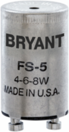 Fluorescent Starter Lampholder, 25W, Pre-Heat, Neostart, 120/277V AC