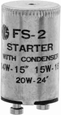Fluorescent Starter Lampholders for Low Wattage - 14, 15, 20W, 2-678 Inch Width