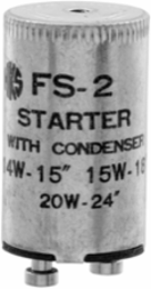 Fluorescent Starter Lampholders for Low Wattage - 14, 15, 20W, 2-678 Inch Width