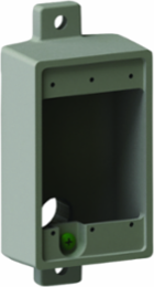Aluminum 1/2 Inch Shallow Dead End Device Box, Wet Location Rated, Single Gang
