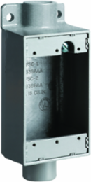 ¾ Inch Aluminum Shallow Feed Thru Device Box, Suitable for Wet Locations