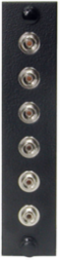 Fiber Optic Panel Adapter, 8 Port, FC Simplex, 4 Inch Width, Ceramic Sleeve