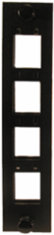 FSP Adapter Panel Jack 4-Port Unloaded, 6 Inch, Indoor, Ceramic Zirconium