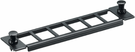 6-Port Adapter Panel Jack, Unloaded, 1.5 Inch Width, 125 Micron Fiber