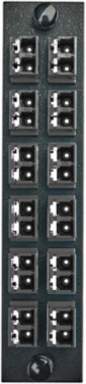 Fiber Optic Panel Adapter 12 LC Duplex 24-Fiber Ceramic Zirconium