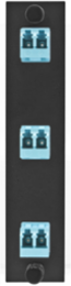 Fiber Optic Panel Adapter 6-Fiber LC Duplex 1.200 Inch Width