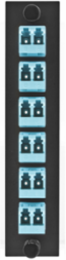 FSP Adapter Panel 12 Fiber LC Duplex 6 Ports Ceramic Zirconium Aqua