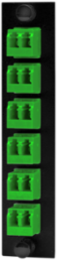 Fiber Optic Panel Adapter 12-Fiber LC Duplex 4 Inch Green