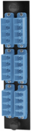 Fiber Optic Panel Adapter, 24 Ports, LC Quad, SM/MM, Blue