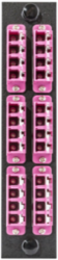 Fiber Adapter Panel 24-Fiber 5.1 Inch x 1.1 Inch LC Quad Zircon