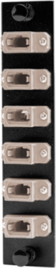 Fiber Optic Panel Adapter 72 Fiber, 6-Port MPO, Insertion Loss 0.30 dB, Beige