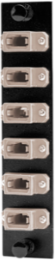 Fiber Optic Panel Adapter 72 Fiber, 6-Port MPO, Insertion Loss 0.30 dB, Beige