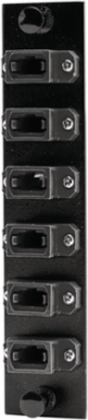 Fiber Adapter Panel 72-Fiber 6 Port MPO Black