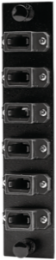 Fiber Adapter Panel 72-Fiber 6 Port MPO Black