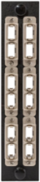 Fiber Optic Adapter Panel 12 Port 6 MTP Duplex Beige