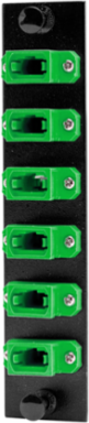 Fiber Adapter Panel 72-Fiber 6 Ports MPO Green 5.1" x 1.1"