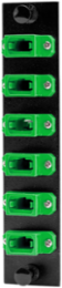 Fiber Adapter Panel 72-Fiber 6 Ports MPO Green 5.1" x 1.1"