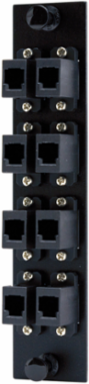 MT-RJ Adapter Panel 16-Port Loaded with 8 Multi Mode Duplex Adapters