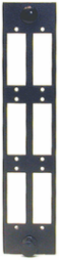 Fiber Optic Panel Adapter, 6-Fiber, SC Simplex/LC Duplex, Black