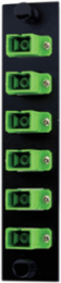 6-Port FSP Adapter Panel, SC/APC Simplex, 125 Micron, Green