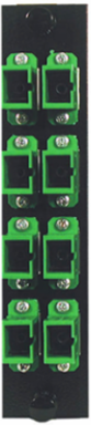FSP Adapter Panel, SC/APC Simplex, 8-Port, 3.300 Inch Width, 0.30 dB Insertion Loss
