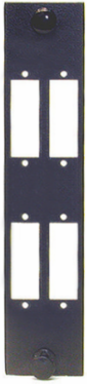 Fiber Adapter Panel, 4 Openings, 125 Micron, Ceramic Zirconium