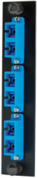 Fiber Optic Panel Adapter 6-Fiber SC Duplex Zircon Sleeves Blue