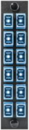 12-Port Fiber Adapter Panel, SC Simplex, Indoor Use, 4 Inch Width