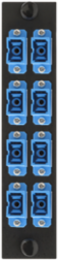 Fiber Optic Panel Adapter 8 Fiber SC Simplex Ceramic Zirconium Blue