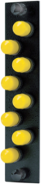 Fiber Adapter Panel 8-Fiber ST Simplex Zircon Sleeves Black