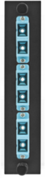 Fiber Optic Panel Adapter, 6-Fiber, SC Duplex Adapter, 1.1 Inch Width