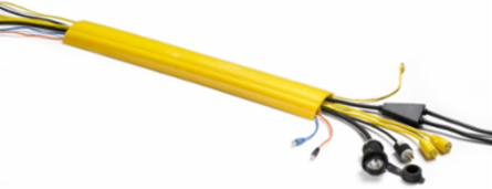 FloorTrak Cable Cover, 5 ft Length, Yellow, 1-Channel Trak