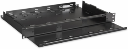 Fiber Optic Rack Mount Tray, 1 Rack Unit, 3 FSP Openings, 18.3 Inch Width
