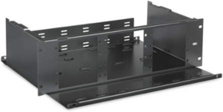 Rack Mount Fiber Optic Tray, 3 Rack Unit, 12 FSP Openings, 16 Gauge Steel