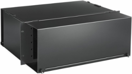 Fiber Optic Rack Mount Tray 4 Rack Unit 15 FSP Openings 16 Gauge Steel